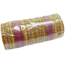 Pink and Gold Bangles