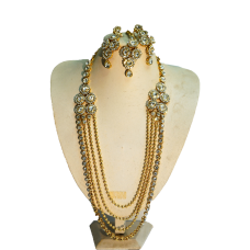 Long Beaded Gold and Silver Set