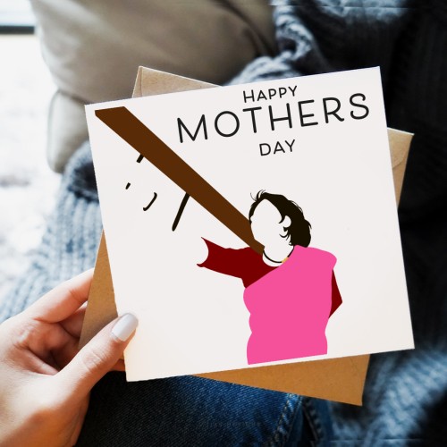 Mother India... Bollywood. Mother's Day Collection: Illustration Card, Greeting Card, Desi Music Card, Bollywood Card, Mothers Day Card