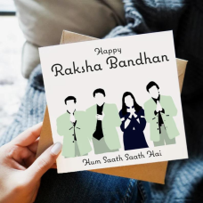 Happy Raksha Bandhan... Hum Saath Saath Hai. Bollywood Rakhri Collection: Illustration Card, Greeting Card, Rakhri Card, Bollywood Card