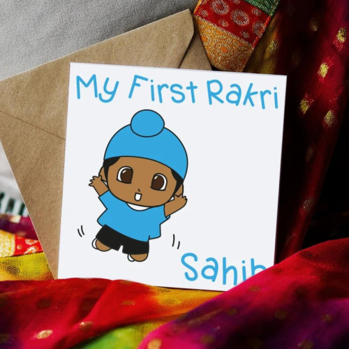 Happy Rakri PERSONALISED... Brother Singh. Singh Rakhri Collection: Illustration Card, Greeting Card, Rakhri Card, Brother Sister Card
