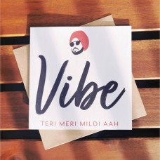 Vibe... Punjabi Music Collection: Illustration Card, Greeting Card, Desi Music Card, Punjabi Card, Diljit Dosanjh Vibe