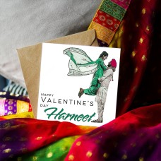 Happy Valentine's Day Meri Jaan... Punjabi Valentine's Collection: Illustration Card, Punjabi Greeting Card, Desi Punjabi Valentine's Card
