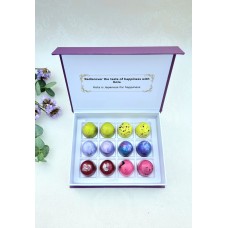 Luxury Chocolate Bonbon Gift Box - 6 Mixed Fresh Flavours -12 bonbons