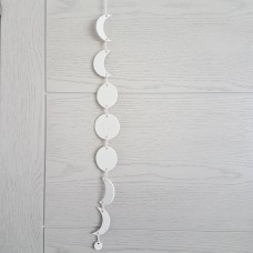 Moon phase clay wall hanging