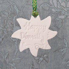 Sun or firework shaped Diwali clay decoration, Diwali gift tag, wall decor, Indian wall art, room clay diffuser, hanging decoration, favours
