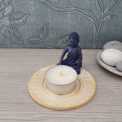 Buddha tealight holder in 2 colour choices