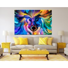 Abstract Canine Printed Canvas