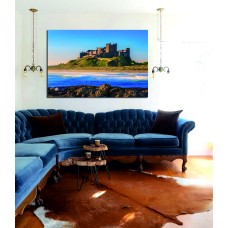 Bamburgh Castle, North East Coast of England, UK Printed Canvas