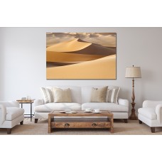 Huge dunes of the desert, Beautiful structures of sandy barkhans Printed Canvas