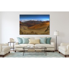 View of the volcanic Haleakala crater on Maui, Hawaii Printed Canvas