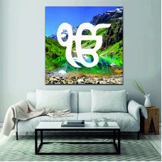 Ek On Kar Green Valley Printed Canvas