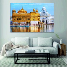 GoldenTemple Amristsar India Side View Printed Canvas