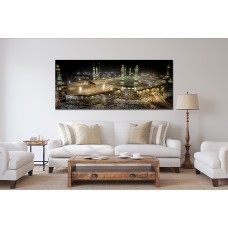 Kaaba, Mecca Panoramic View Printed Canvas