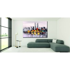 Oil Painting, New York City Skyline Printed Canvas
