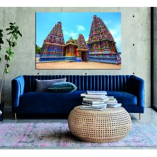 Pathirakali Amman Hindu Temple, Sri Lanka Printed Canvas