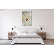 Abstract Peony Flower Petals Printed Canvas