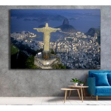 Rio de Janeiro Ariel View Printed Canvas