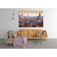Rome Roof top View Printed Canvas
