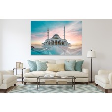 Sharjah Mosque, Dubai Printed Canvas