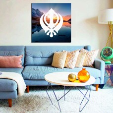 Sunset Hill Khanda Sikh Printed Canvas