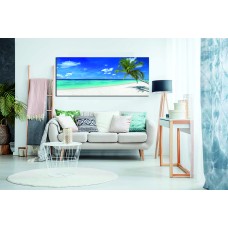 Tropical Paradise Beach with White Sand Printed Canvas