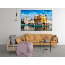 Golden Temple india Side View 1015 Printed Canvas