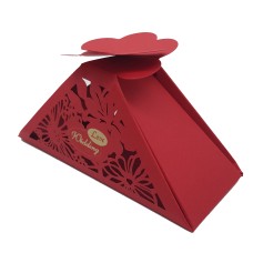 Red Love Wedding Laser Cut Favour Box