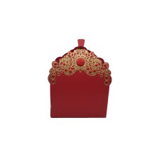 Red & Gold Party Wedding Favour Box