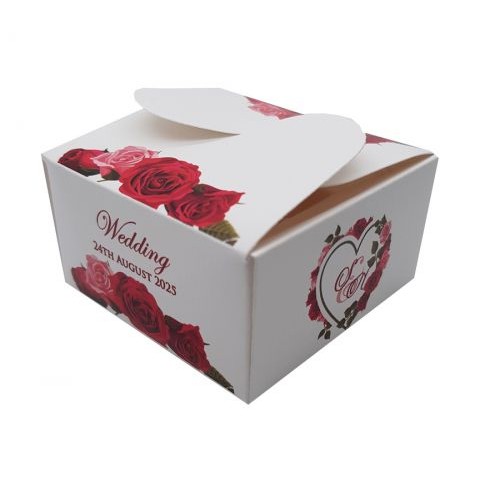 Red Rose - Personalised Butterfly Party Favour Box