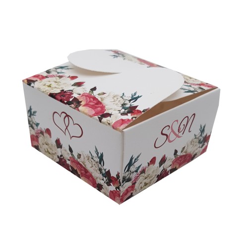 Light Floral - Personalised Butterfly Party Favour Box