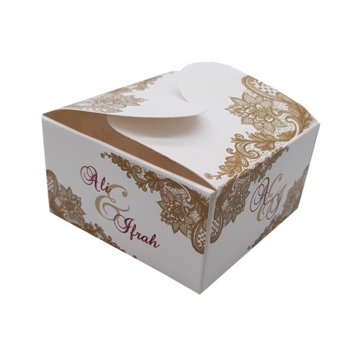 Gold Rings - Personalised Butterfly Party Favour Box