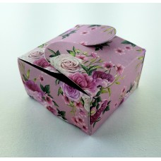 Vintage Pink Floral - Printed Butterfly Favour Box