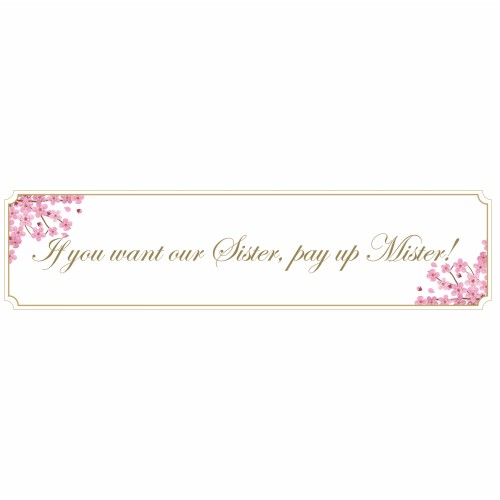 Cherry Blossom- Card Banner