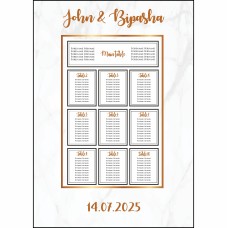 Gold Marble - A1 Table Plan
