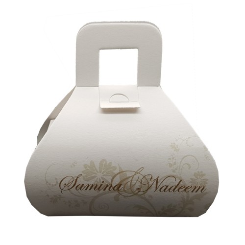 Light Gold - Personalised Handbag Party Favour Box