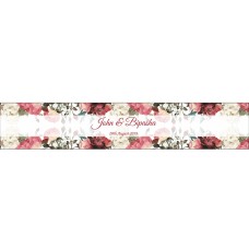 Light Floral - Long Personalised Favour Stickers
