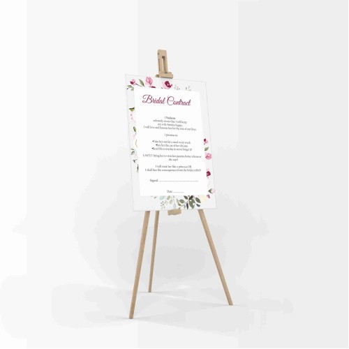 Purple Green Floral - A1 Bridal Contract