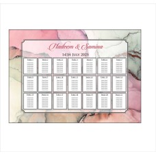 Pink Marble - A1 Table Plan