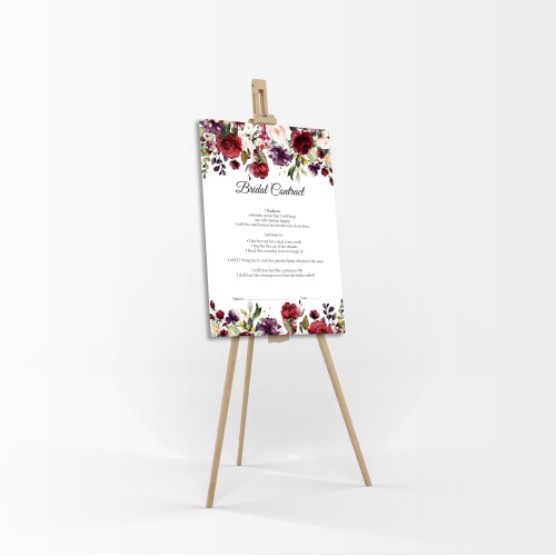 Maroon Rose - A1 Bridal Contract