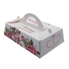 Rose Leaf - Personalised Rectangle Party Favour Box