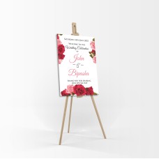 Red Rose - A1 Mounted Welcome Poster