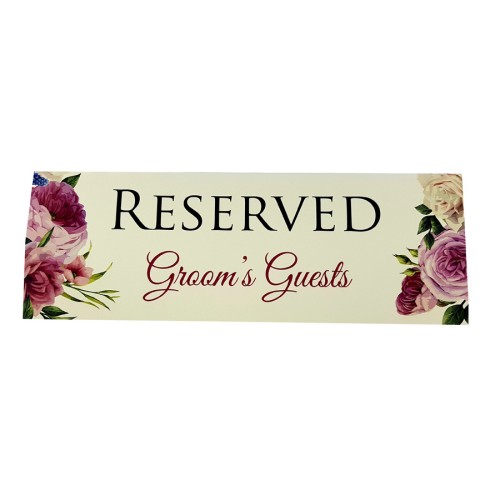 Blush Pastel Rose - Personalised Reservation Table Card