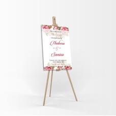 Rose Leaf - A1 Mounted Welcome Poster