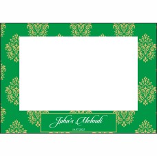 Green Gold Damask - A1 Personalised Selfie Board