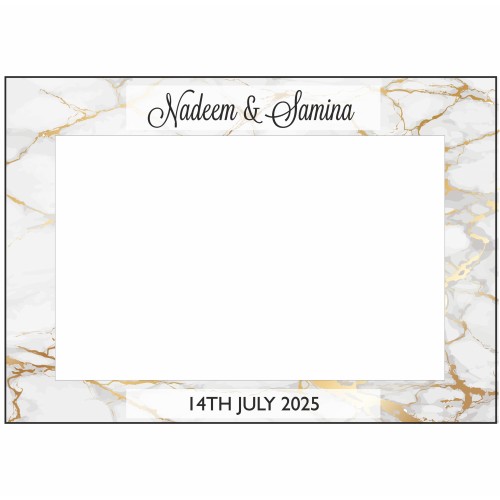 Golden Marble - A1 Personalised Selfie Board