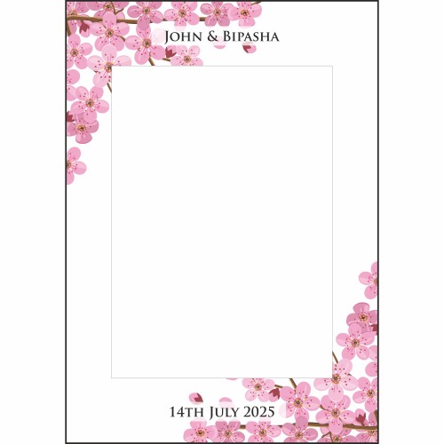 Cherry Blossom - A1 Personalised Selfie Board