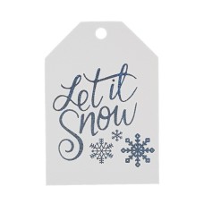 Let it Snow - Personalised Favour Luggage Tags