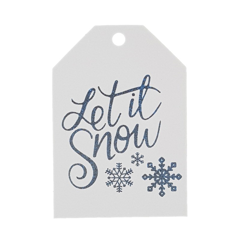 Let it Snow - Personalised Favour Luggage Tags