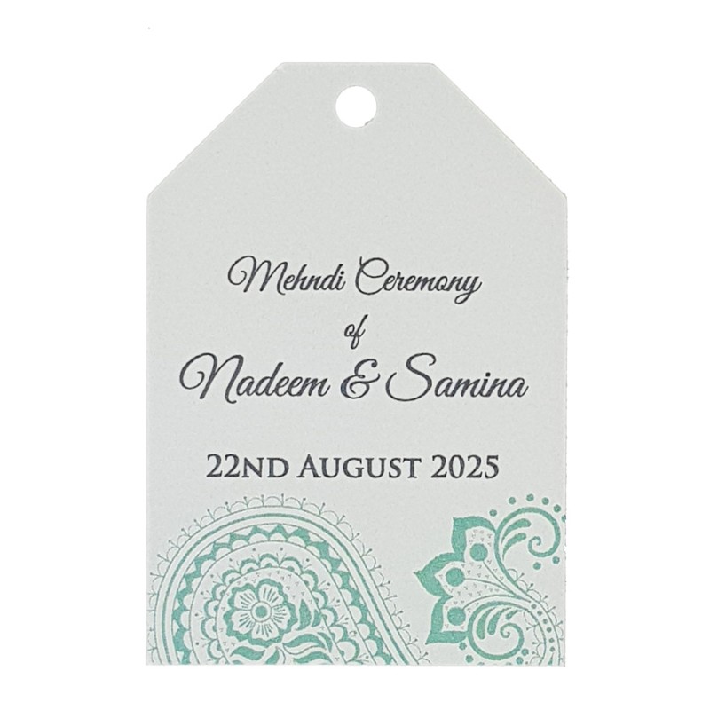 Paisley - Personalised Favour Luggage Tags